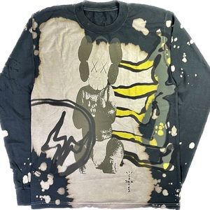 Cactus Jack by Travis Scott X KAWS FRAGMENT Long Sleeve Tie-dye Tee Size S